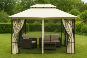 Moskytiéra do záhradného pavilónu 3x4 m s oknami a zipsami, MultiGarden