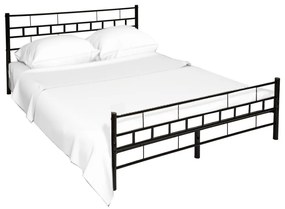 Kovová posteľ TAJGI čierna Rozmer: 160x200 cm