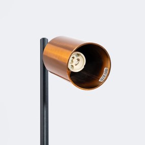 Stolná lampa Winx, 1x medené kovové tienidlo