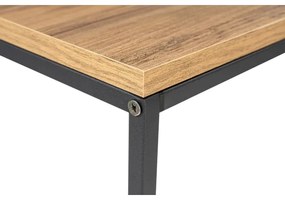 Konzolový stolík CANVAS 80x100 cm borovica atlantic/čierna