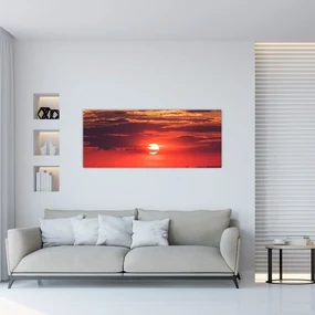 Obraz farebného slnka (120x50 cm)