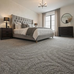 ITC, Koberec metráž Spring 6490, na mieru, šíře 4m,5m, šedá, filc, detská izba