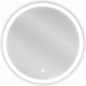 Mexen Gobi, LED okrúhle kúpeľňové zrkadlo s podsvietením 60 cm, 6000K, ochrana proti zahmlievaniu, 9801-060-060-611-00