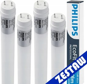 SADA 4x Philips LED trubica 60cm 9W 900lm 4000K 20 000h T8 EcoFit