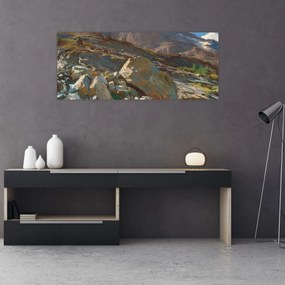 Obraz - John Singer Sargent, Simplon Pass, reprodukcia (120x50 cm)