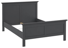 Sivá dvojlôžková posteľ 140x200 cm Paris – Tvilum