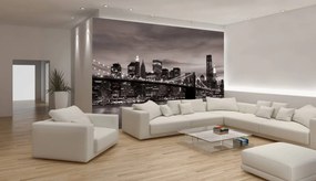 Fototapeta - New York a Brooklynský most (254x184 cm)