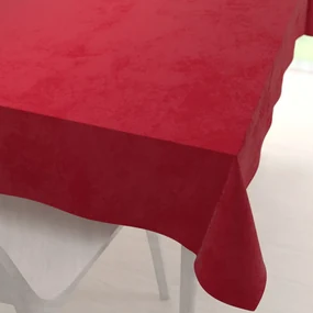 Biante Veľký zamatový obdĺžnikový obrus Velvet Premium SVP-038 Sýto červený 240x280 cm