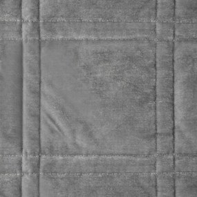 Dekorstudio Luxusný zamatový prehoz na posteľ KRISTIN2 v striebornej farbe Rozmer prehozu (šírka x dĺžka): 170x210cm