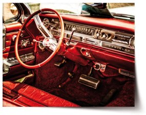 Sablio Plagát Interiér automobilu - 90x60 cm