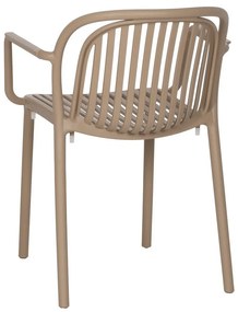 Béžová plastová jedálenská stolička Alia – Ixia