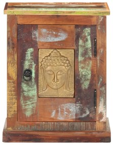 vidaXL Nočný stolík s obložením Buddhu 40x30x50 cm recyklovaný masív
