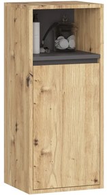 Kúpeľňová skrinka VAMI Š35 1D 1W artisan dub / grafitová