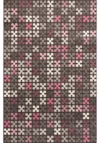 Koberec Modern Puzzle Charisma Rose-Frost Grey 135x190cm