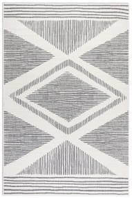 ELLE Decoration, Kusový koberec Gemini 106013 Silver z kolekcie Elle – na von aj na doma, 80x150, šedá, chodba / predsieň