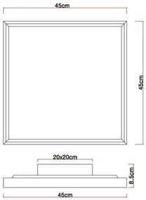 Globo 41595D2 - LED Stropné svietidlo CINDERELA LED/24W/230V 45cm 2700/4500/6500K
