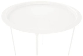 Tempo Kondela Príručný stolík s odnímateľnou táckou, biela, RENDER