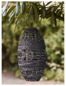 Tmavosivý vonkajší solárny LED lampáš (výška 40 cm) Foxdale – House Nordic