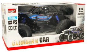 KIK RC Crawler Climbing Car 1:10 4WD, diaľkovo ovládané terénne auto, modré