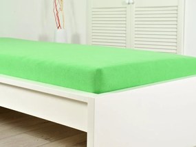 Froté plachta do detskej postieľky EXCLUSIVE 70x140 cm zelená