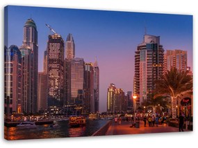 Obraz na plátně Město Dubaj - 100x70 cm