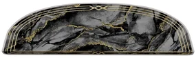 Tmavosivé nášľapy na schody v súprave 16 ks 20x65 cm Marble Dream – Vitaus