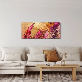 Obraz - Abstraktná maľba kvetov II. (120x50 cm)