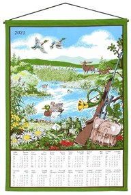 Kalendár textilný, Poľovnícky 2021 S paličkou