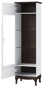Vitrína Massimo 10 62 cm levá bílá/mocca