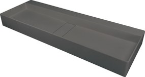Deante Umývadlo na dosku Blur 100x40 cm - CQB TU1S, granit, antracit metalic