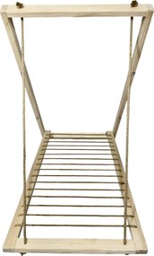 Sušiak na stenu - drevený, úzky, svetlý