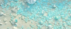 Obraz - Prímorská atmosféra v tyrkysových odtieňoch (120x50 cm)