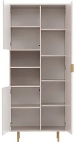 Regál Newelon R3D NW05 (čierna + zlatá) . Vlastná spoľahlivá doprava až k Vám domov. 1104874