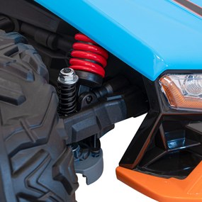 Ramiz Detská pretekárska bugina na batérie 5 Modrá + motory 2x200W + diaľkové ovládanie + zvuková LED dióda + pomalý štart