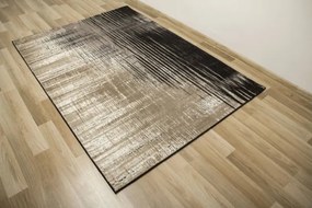 Koberec Studio E103B Línie sivý / čierny / béžový