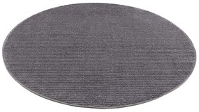 Dekorstudio Okrúhly jednofarebný koberec FANCY 900 - sivý Priemer koberca: 160cm