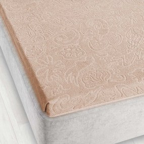 ŽAKÁROVÉ PRESTIERADLO TULIP04 175X220 CM SVETLOBÉŽOVÉ