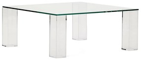 Sklenený konferenčný stolík 85x85 cm Adularia – Kave Home