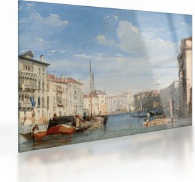 Sklenený obraz - Richard Parkes Bonington, The Grand Canal, reprodukcia (70x50 cm)