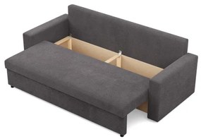 Trojmiestna rozkladacia sedačka NEO Poso tmavosivá