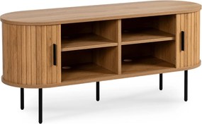 TV stolík Trish 120 cm dub prírodný/čierny