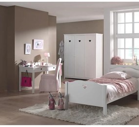 Biely stôl Vipack Amori, dĺžka 60 cm