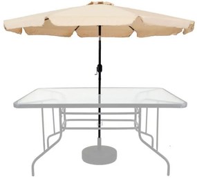 Bestent Záhradný skladací béžový slnečník 350cm BS3479