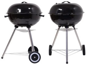 Prenosný gril na drevené uhlie čierna