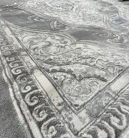 BE Koberec Opera 8081 GREY – sivý obdĺžnikový Rozmer: 240x330 cm