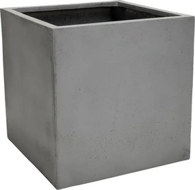 Kvetináč BLOCK, sklolaminát, 45x45x45 cm, betón design