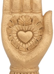 ATMOSPHERA Dekoračná soška Amira Heart, 16,5x7,5x3,5 cm, zlatá