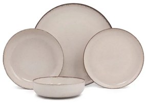 Jedálenská súprava 24 ks béžová/porcelán