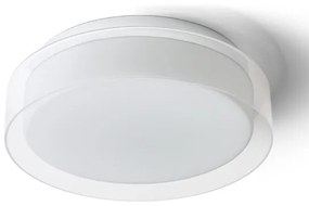 RENDL VENICE LED 30 stropná číre sklo/opálové sklo/chróm 230V LED 12W IP44 3000K R13685