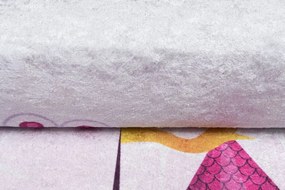 Dievčenský koberec s motívom zámku pre princezné Šírka: 80 cm | Dĺžka: 150 cm